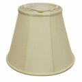 Homeroots 16 in. Ivory Slanted Empire Monay Shantung Lampshade, Egg 469562